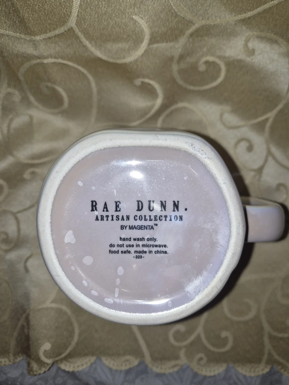 Rae Dunn Iridescent Pastel 'WHITE CHRISTMAS' Mug with Snowflake Lid